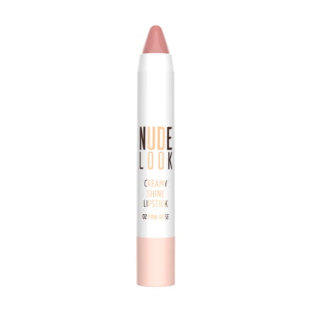 Nude Look Creamy Shine 02 Lipstick Golden Rose