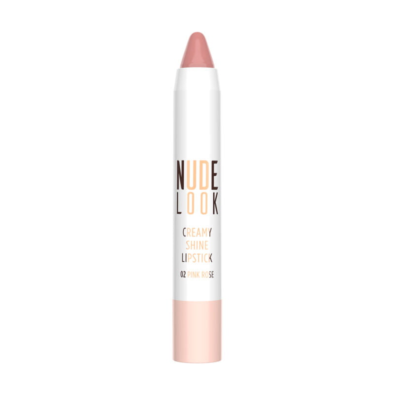 Nude Look Creamy Shine 02 Lipstick Golden Rose