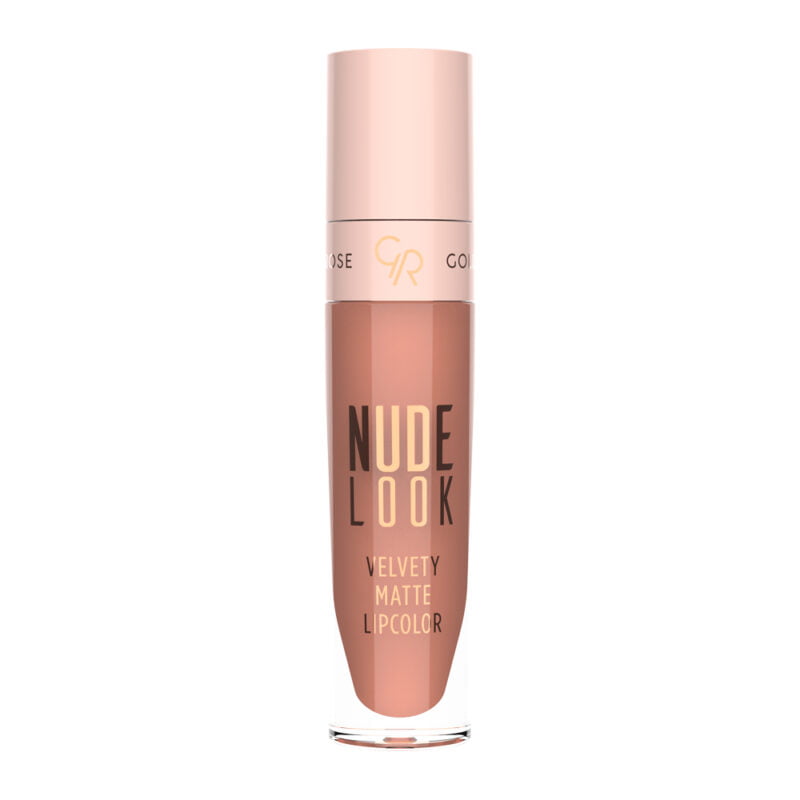 Nude Look Velvety Matte LipColor Peachy Nude Golden Rose