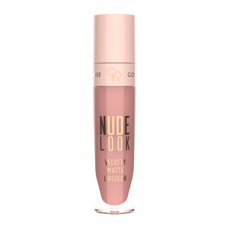 Nude Look Velvety Matte LipColor Rosy Nude Golden Rose